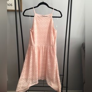 No Boundaries Pink High Neck Dress, XL